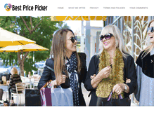 Tablet Screenshot of bestpricepicker.com